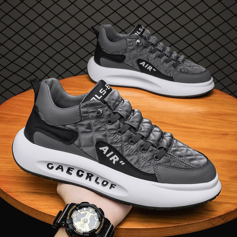 Autumn Men's Shoes Trendy All-match New Casual Small White Thick-soled Sneakers Sports Forrest Gump Winter Daddy Trendy Shoes 44