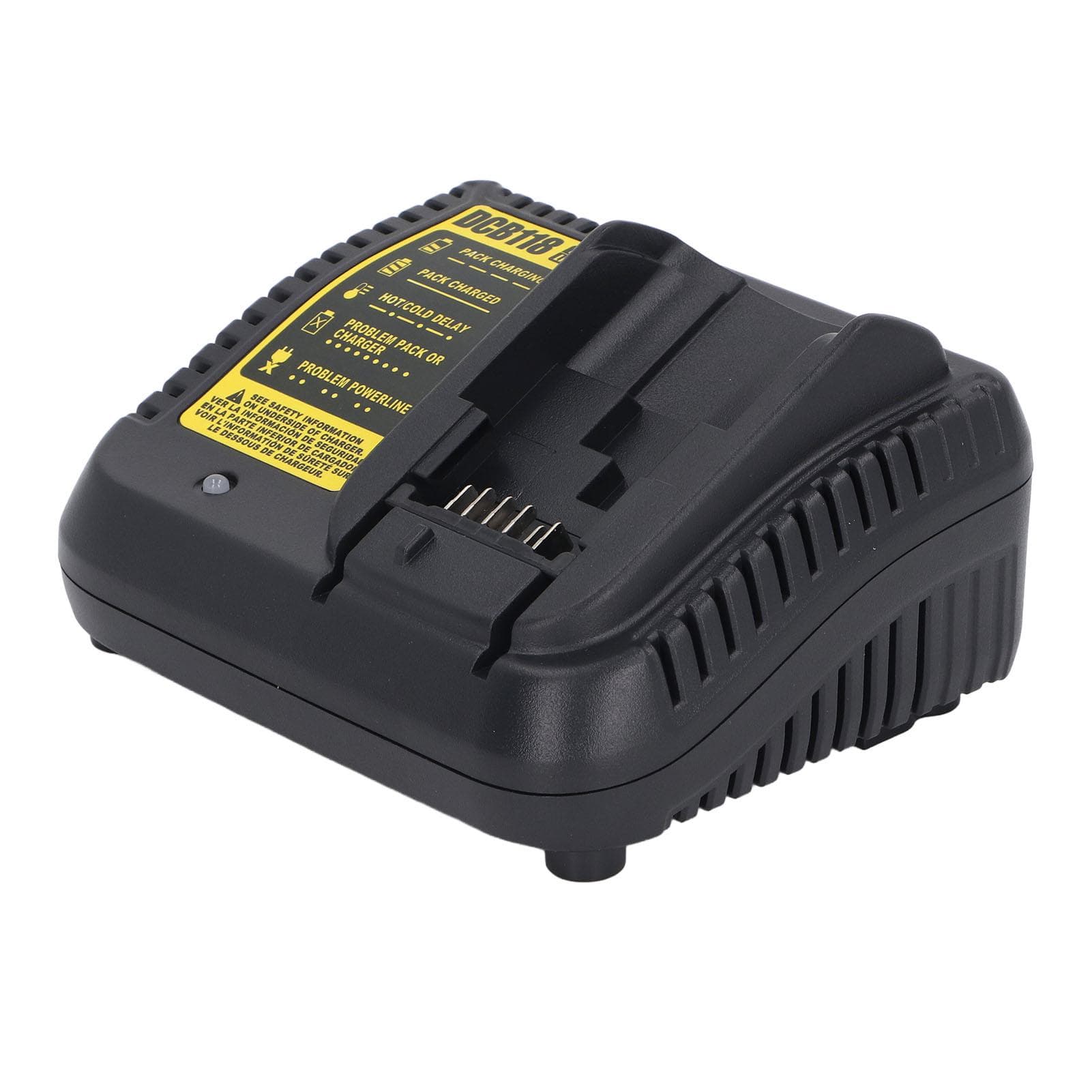 DCB118 Power Tool Charger Replacement 20V Lithium Ion Battery Charger for DCB118 DCB105 DCB015 EU Plug black