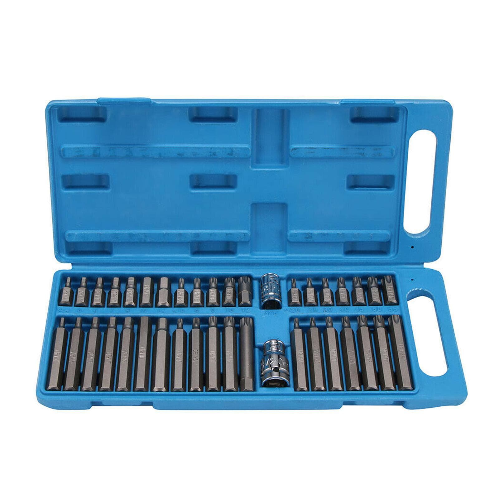 40 in 1 Spline& Hex& Torx Star Bit Socket Set 3/8 1/2''Diameter Long Short Reach Allen Key with 40pcs