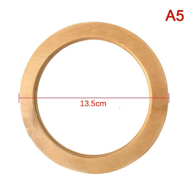 1Pc Wooden Bag Handle Decorative D Shape Round Wood Strap Solid Hand Bag Replacement Accessories DIY Women's Clutch Bag Handle