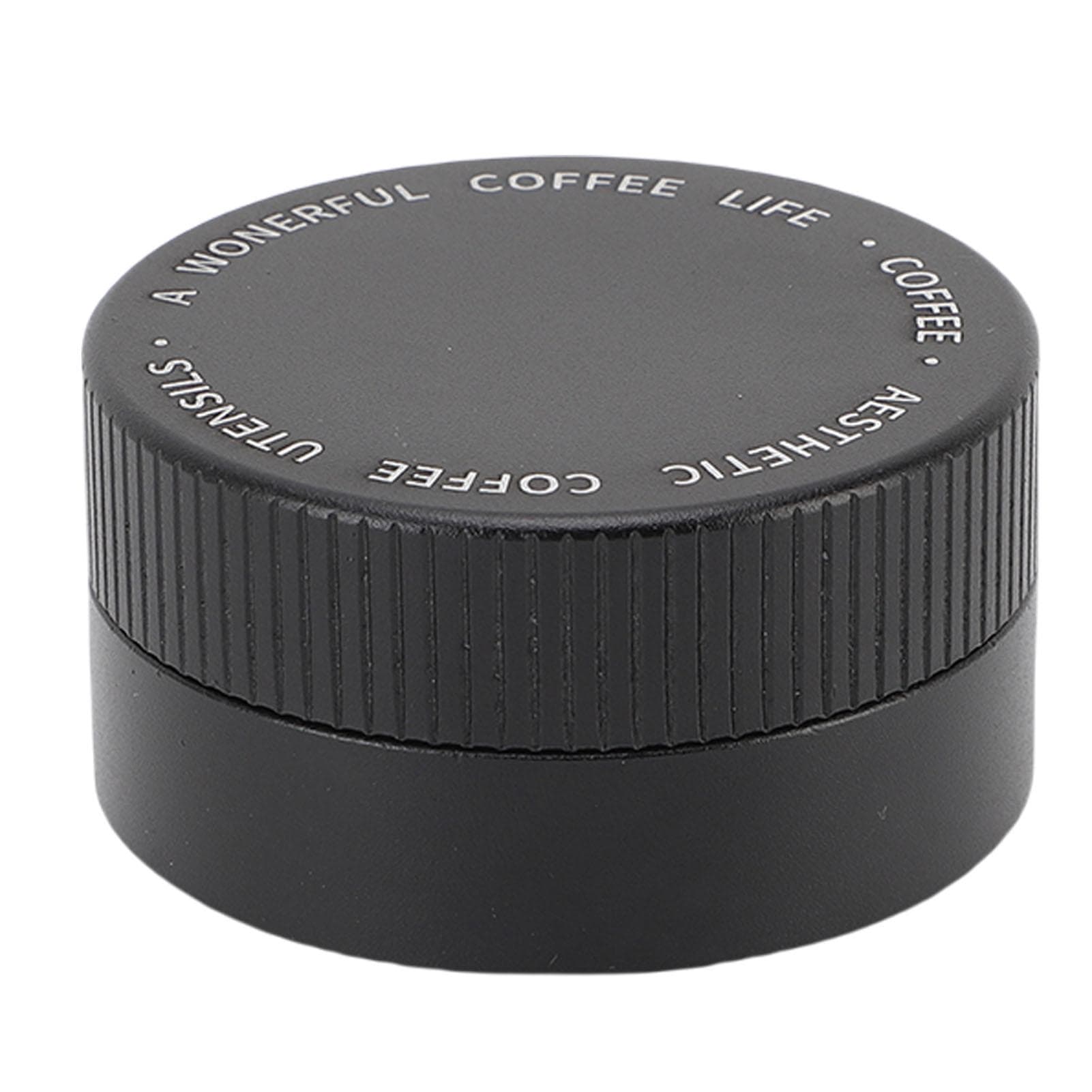 51mm Coffee Tamper Distributor 304 Stainless Steel Auto Depth Adjustable Coffee Distribution L(for 6.5-9kg) black