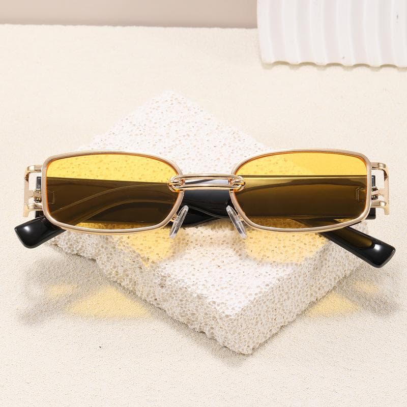 Trendy Rectangle Sunglasses UV400 Protection for Women Men Fashion Sun Glasses Travel Driving