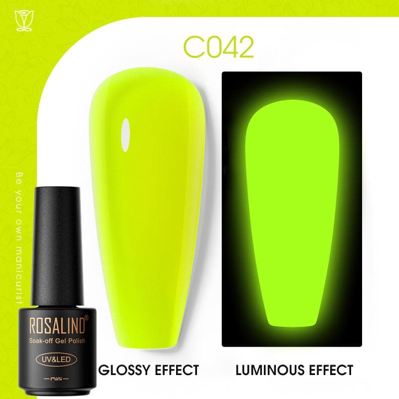ROSALIND Nail Gel Polish Semi Permanent Varnish Hybrid UV Gel Polish Soak Off Nail Art Gel Top Base Coat Matt Top For Manicure Nail Art RA-C042