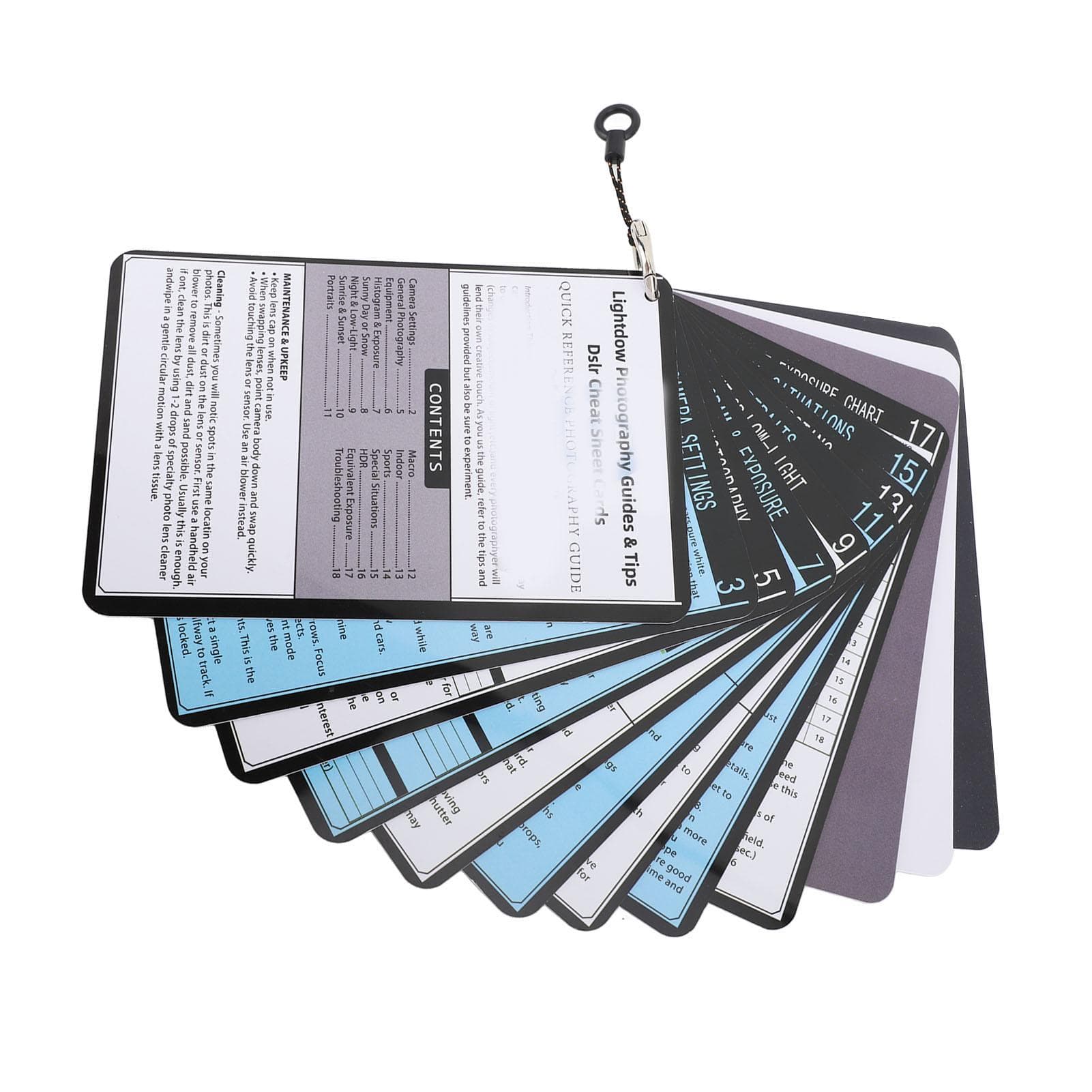 DSLR Cheat Sheet White Balance Gray Card Bundle Quick Reference Guides Master Your Camera Settings