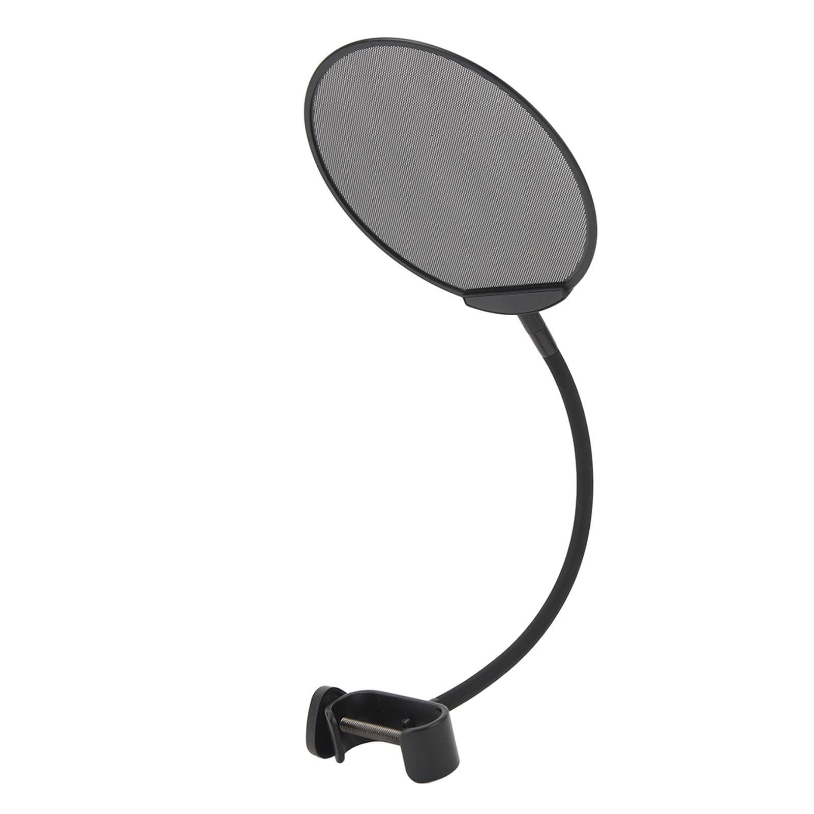 Microphone Pop Filter Foldable Microphone Anti Spray Mesh Mic Dual Layered Wind Pop Screen With A