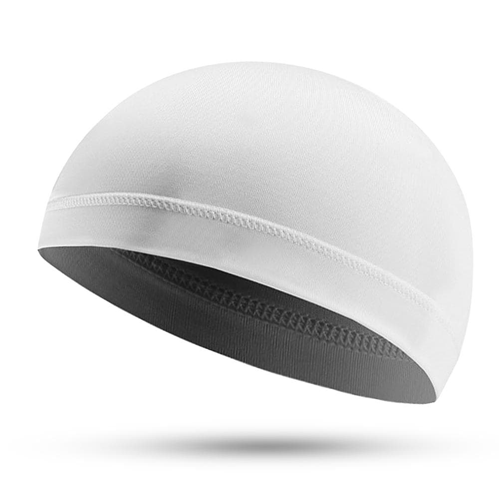 Outdoor Sports Men Cycling Cap Bicycle Bike Helmet Liner Running Skiing Motorcycle Beanie Cap white