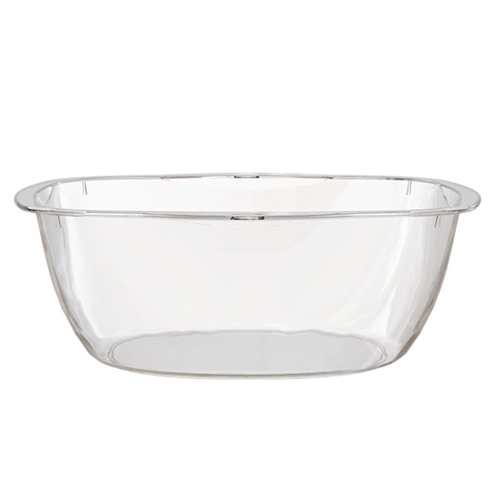 Wash Basin Plastic Transparent Washing Basin Multifunctional Face Cleansing Washing Basin Laundry 32.5*20*12cm