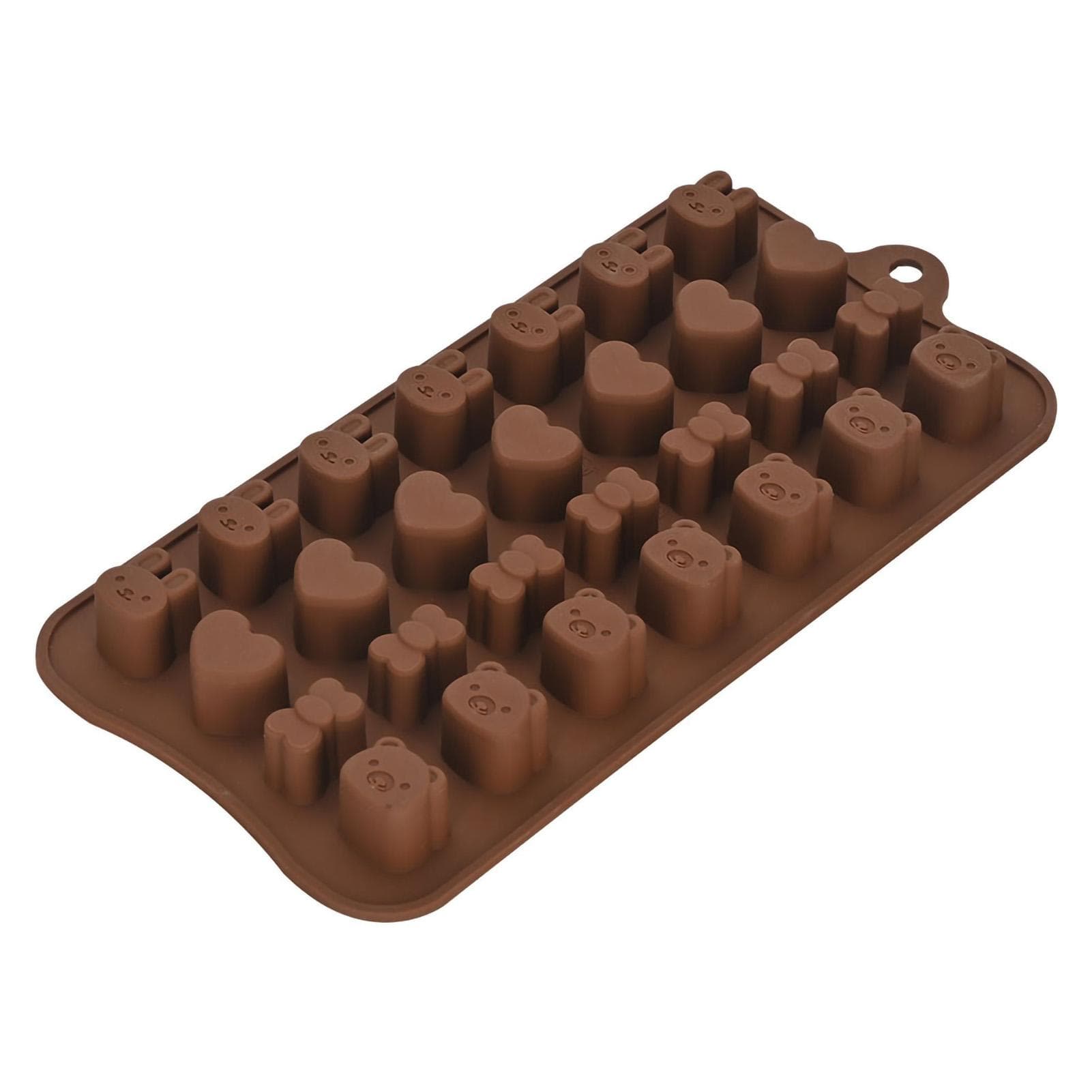 Chocolate Candy Mold Cute Silicone Baking Mold Reusable for Ice Cube Jelly Pudding CC-090