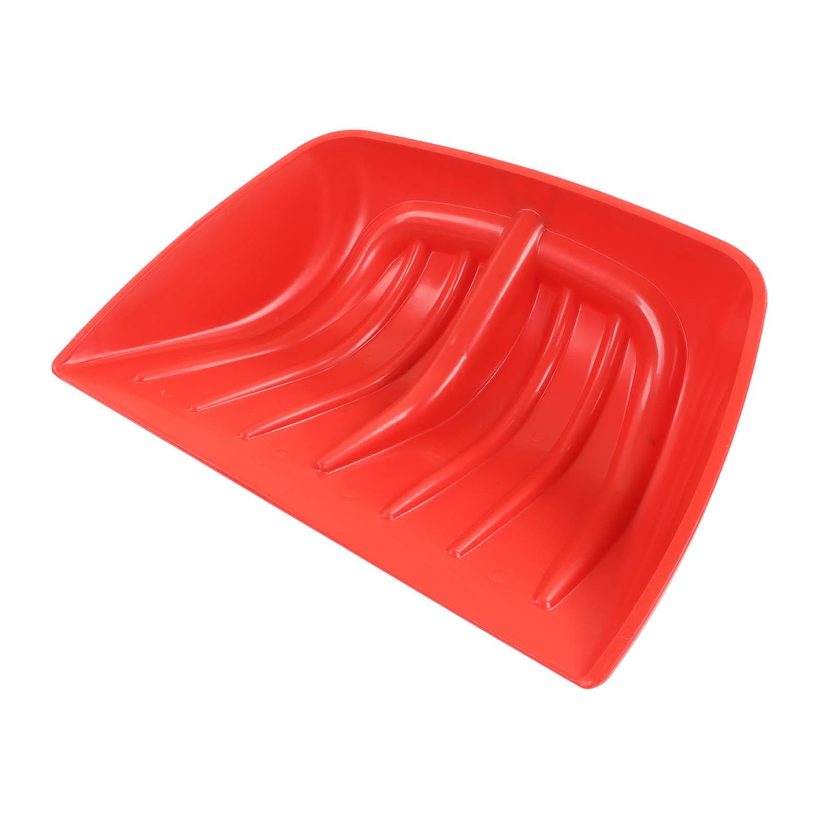 Snow Shovel PP Plastic Blade Shovel for Gravel Soil Leaves Garden Construction Clean Red