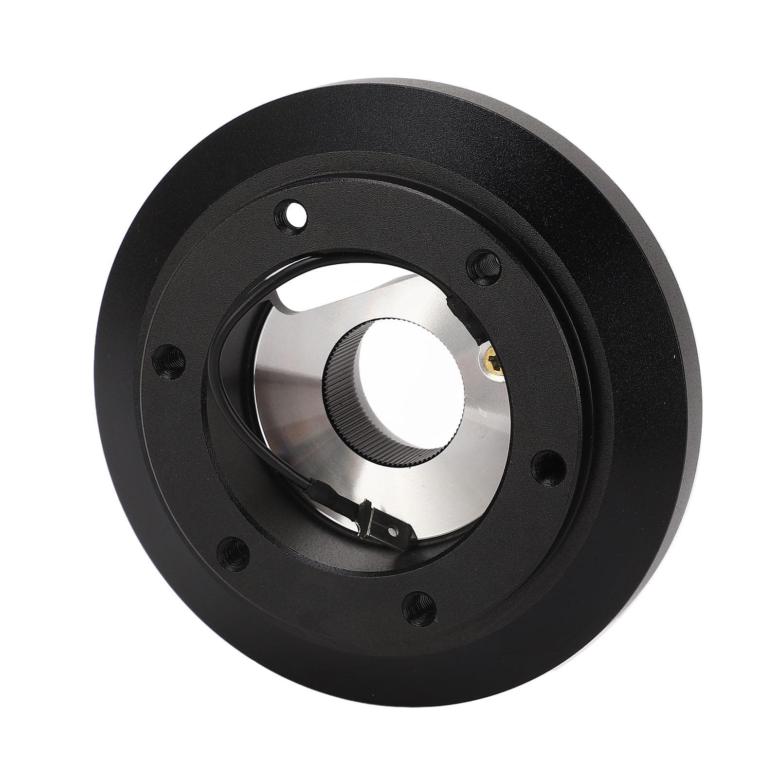 6 Hole Steering Wheel Adapter Black Aluminum Improving Driving Comfort for A3 A4 A6 A8