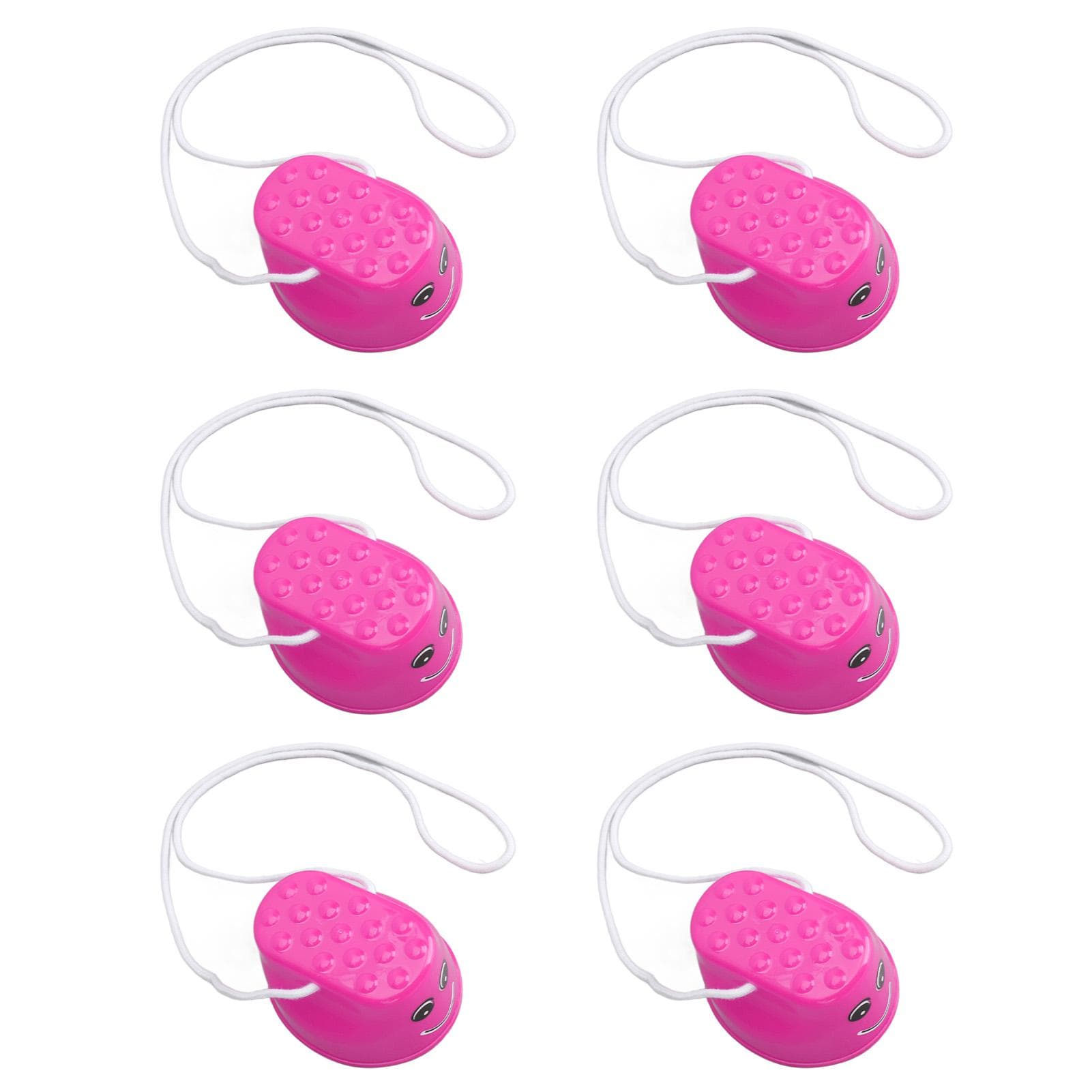 6pcs Kids Stepper Toy Improve Coordination Balance Training Walking Stilts for Outdoor Play Pink pink
