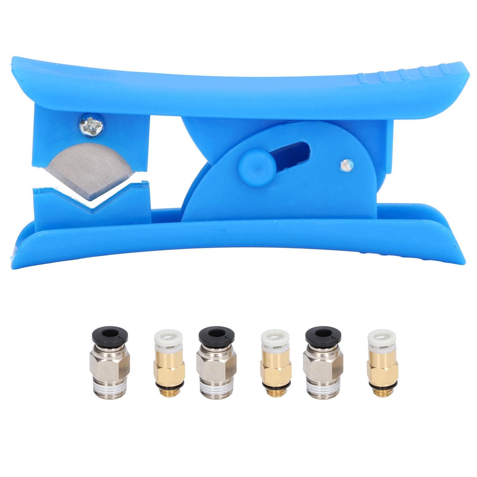 PTFE Tube with Tubing Cutter Pneumatic Fittings Remote Feeding Kit 3D Printer Accessories