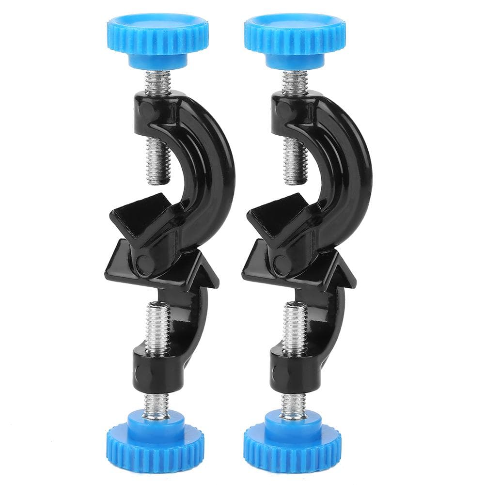 2pcs Large Laboratory Cross Clamp Holder Rod Stand Rack Claw Clip Grip Support