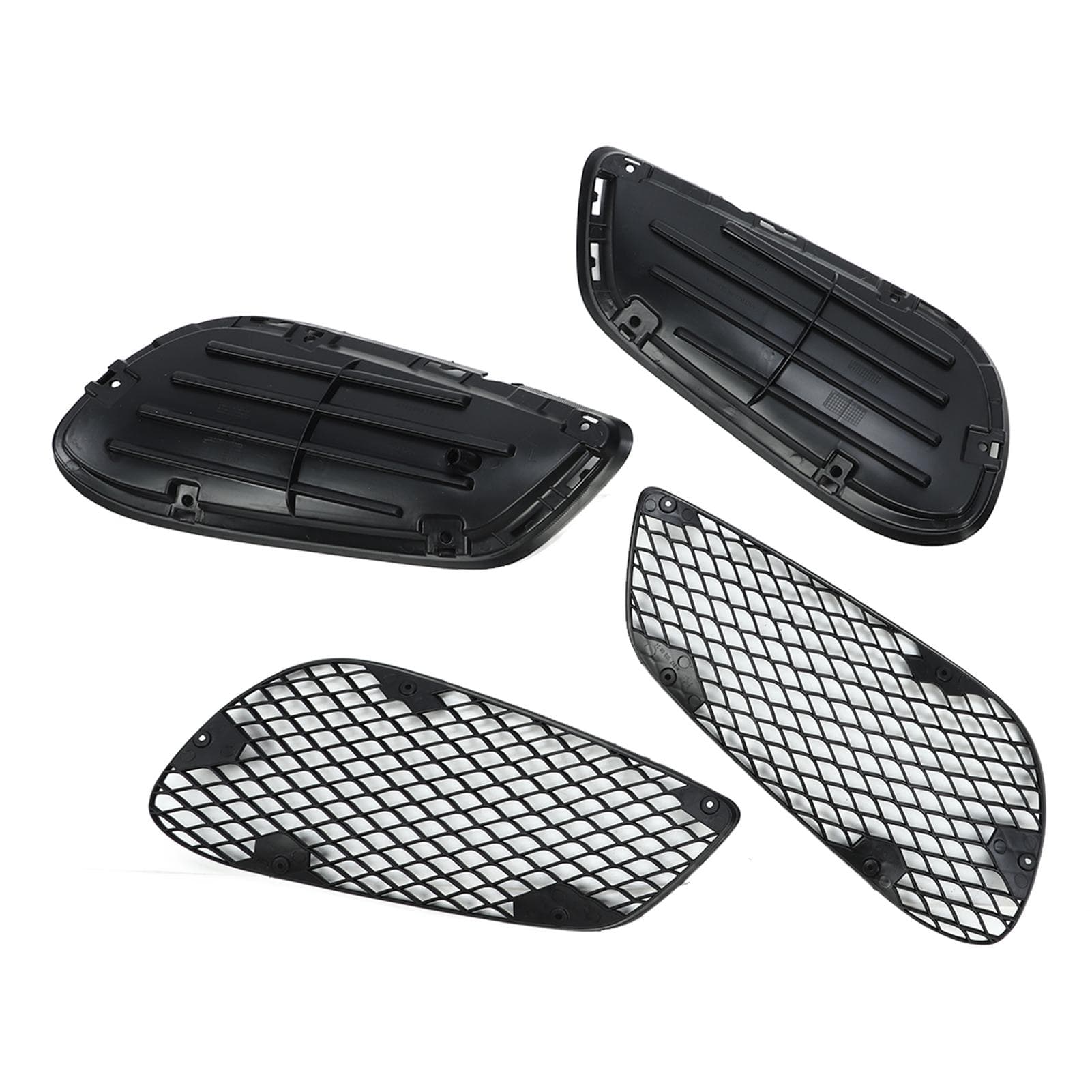 4Pcs Fog Light Plinth Cover 2128852723 Left and Right Fog Light Frame For Benz E?Class W212 AMG