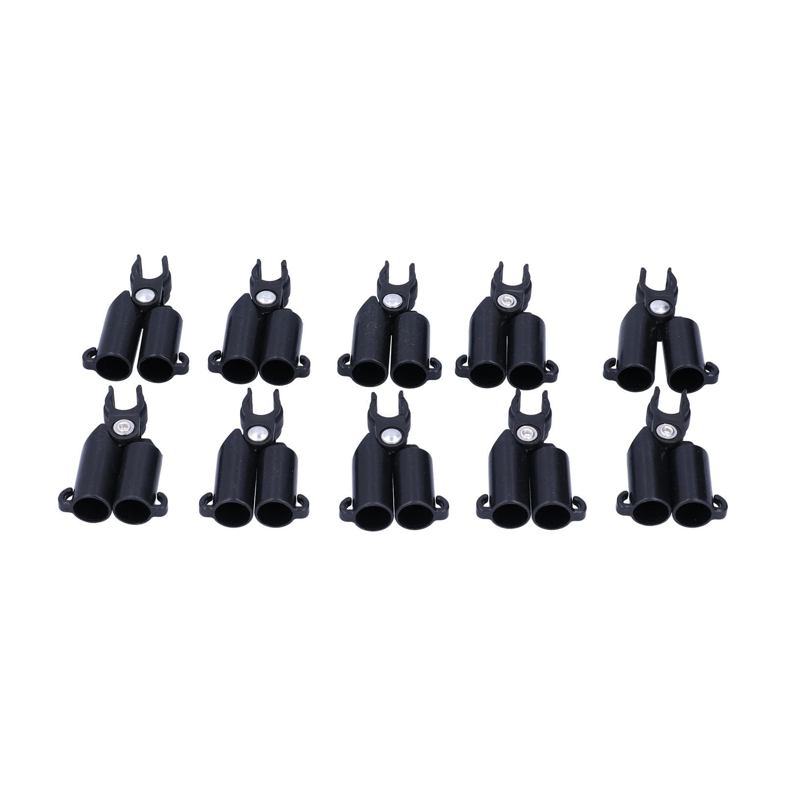 10PCS A-Type Connecting Joint Fixed Clip Plant Supports Fixing Stakes Connector Garden Tool(16mm ID
