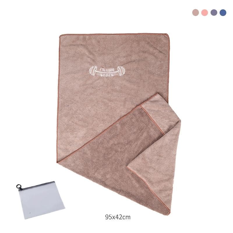 42x95cm Fitness Towel for Sports Quick-Drying Gym Equipment Non-slip Sports Sweat Towel Swimming Towel Microfiber Pool Towels light coffee
