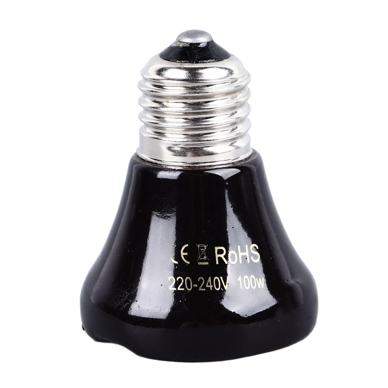 Reptile Heat Lamp Ceramic Heat Emitter No Light Emitting Heat Bulbs for Chicken Cats Parrots 100w