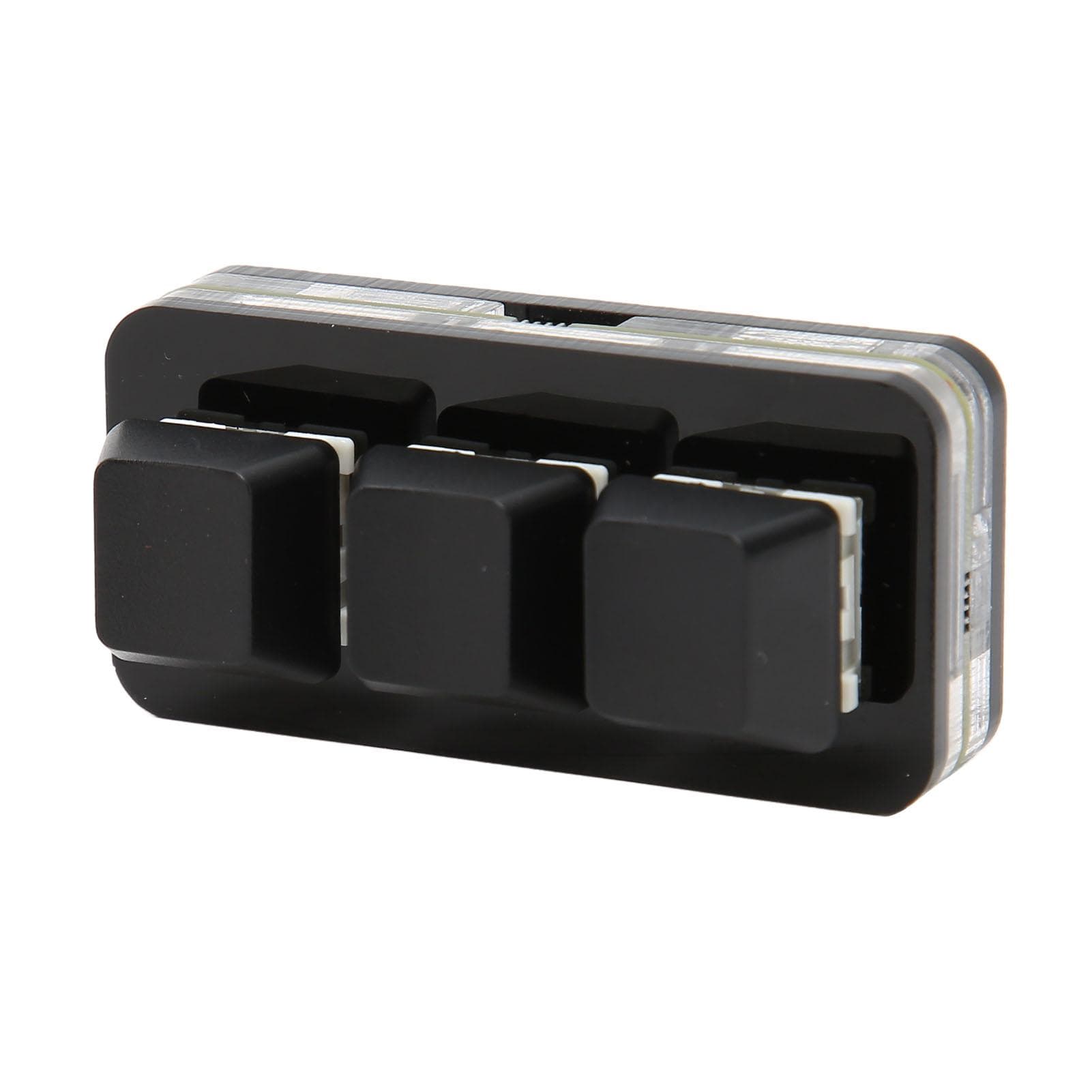 USB 3 Key Mini Keypad RGB LED Backlight Supports Hot Swap OSU Macro Programming Keyboard for Win black