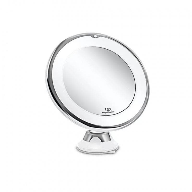 Flexible Makeup Mirror 10x Magnifying Mirrors 14 Led Lighted Touch Screen Vanity Mirror Portable Dressing Table Cosmetic Mirrors white