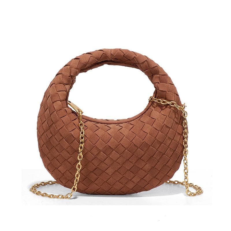 Trendy Mini and Cute Clutch Bag for Autumn and Winter, Matte Hand-woven Small Bag, Single-shoulder Versatile Crossbody Bag for Women
