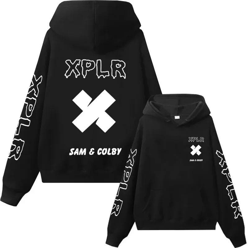 Xplr Hoodie Sam and Colby Chainlink Hoodies M