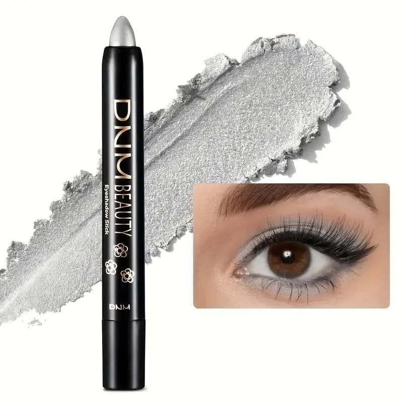 Matte & Shimmer Eyeshadow Stick Long Lasting Waterproof Eyeshadow Pencil Creaseproof Smudgeproof Easy Blend Makeup Eyeshadow Stick 16 Colors 16