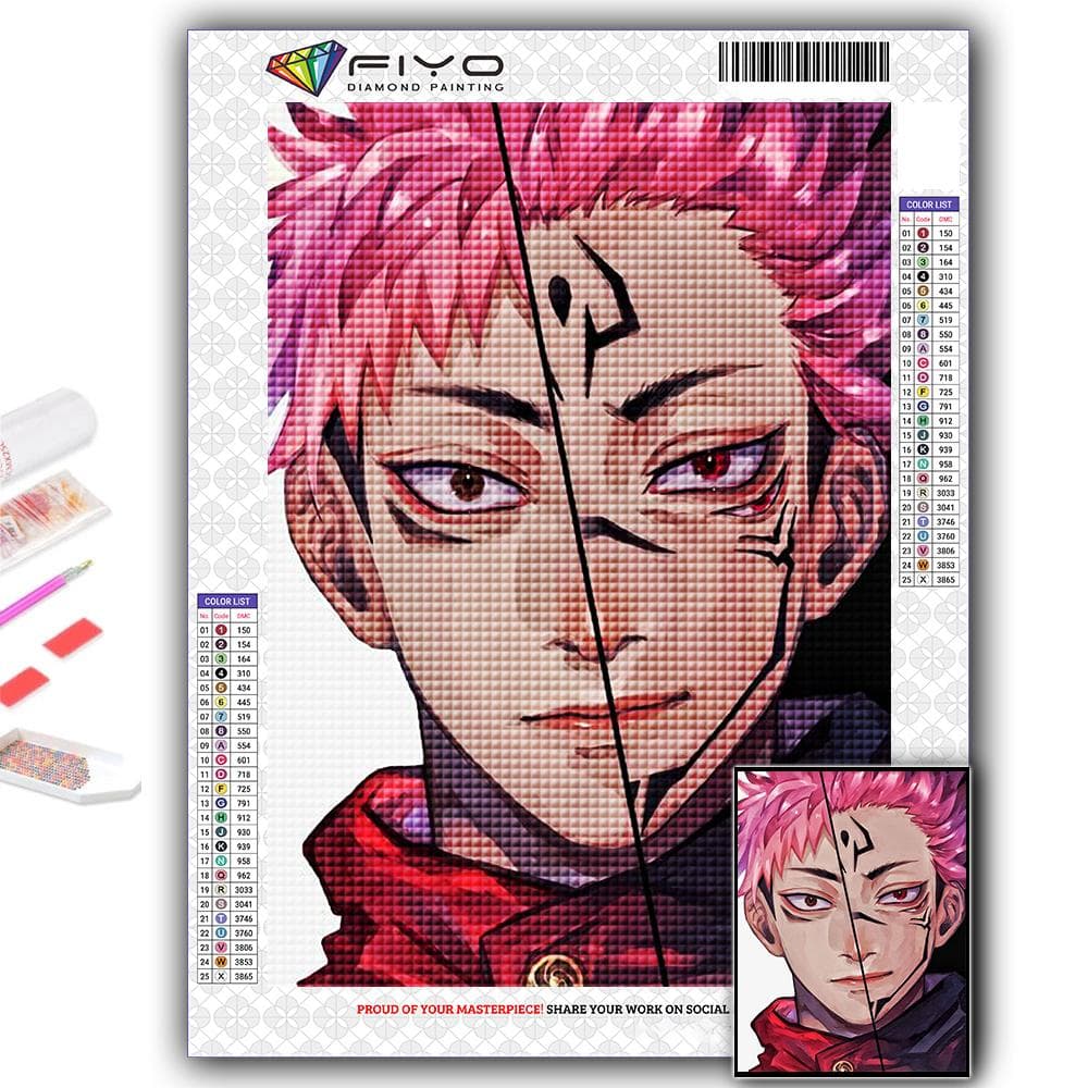 DIY 5D Diamond Painting Anime Jujutsu Kaisen Cross Stitch Kit Full Drill Embroidery Mosaic Art Picture of Rhinestones Gift Full Round 50X70CM
