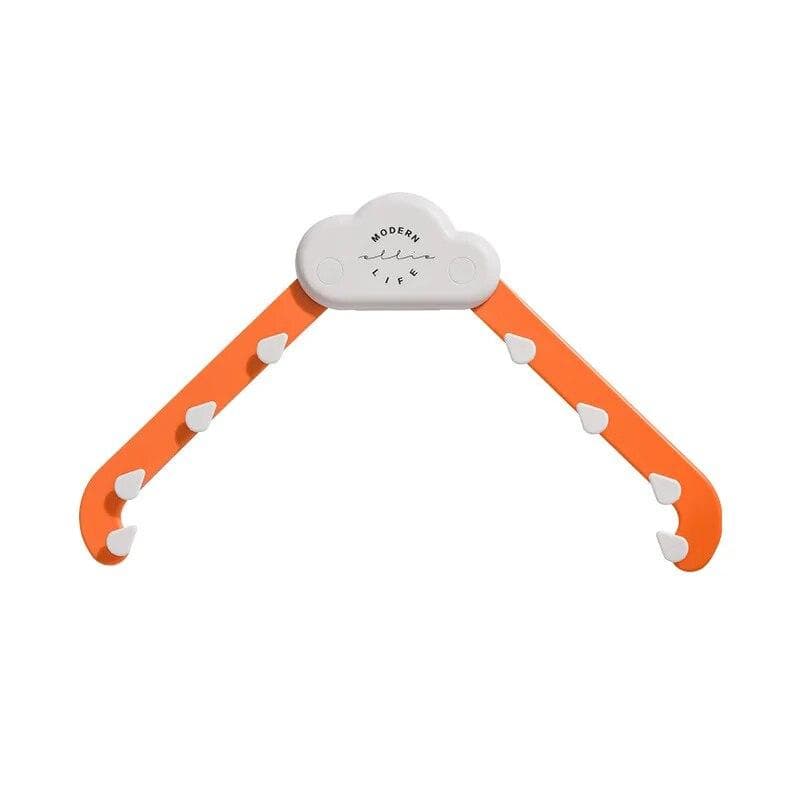 Kitchen Sink Drain Rack Triangular Leftovers Strainer Holder Anti-Clogging Kitchen Filter Bag Holder orange