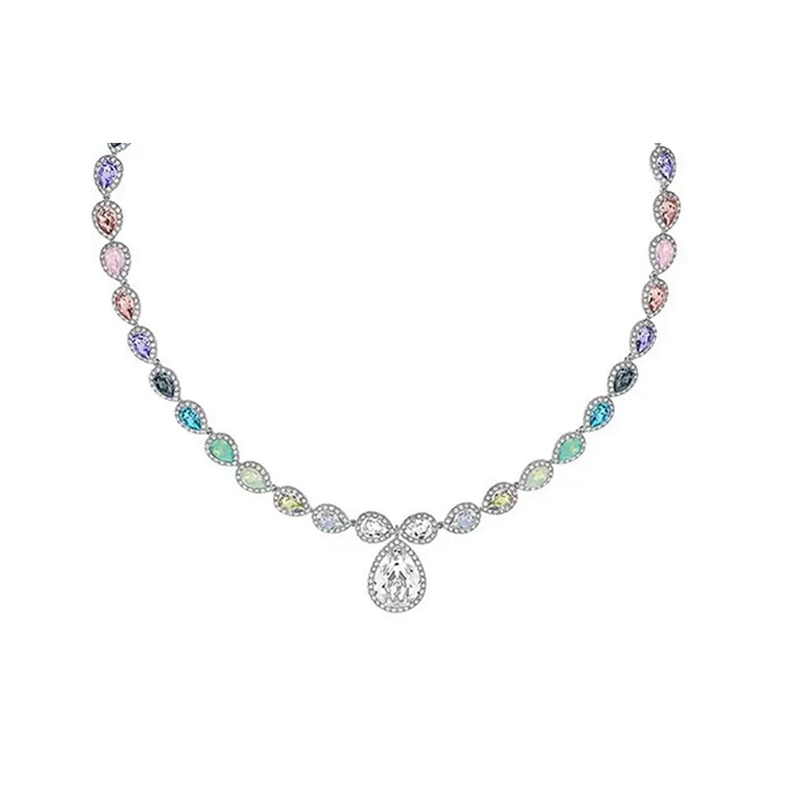 Swarovski All-Around Crystal Metal Necklace Women necklace 5117705 Box (Random Color)