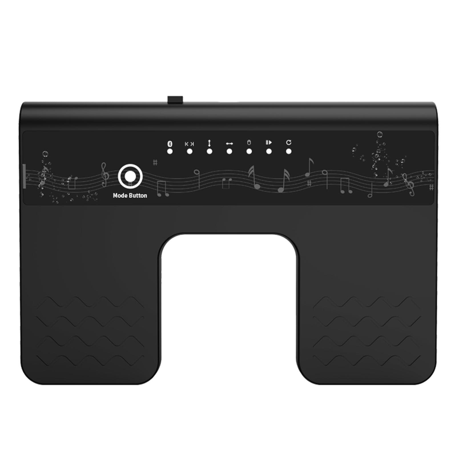 BT Page Turner Wireless Music Pedal for Guitar Violin Piano Rechargeable Electronic Music Sheet black