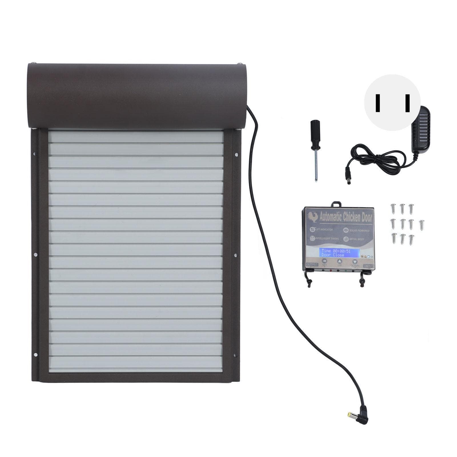 Battery Operated Automatic Chicken Coop Door Auto Chicken Coop Door Opener with Timer for Duck