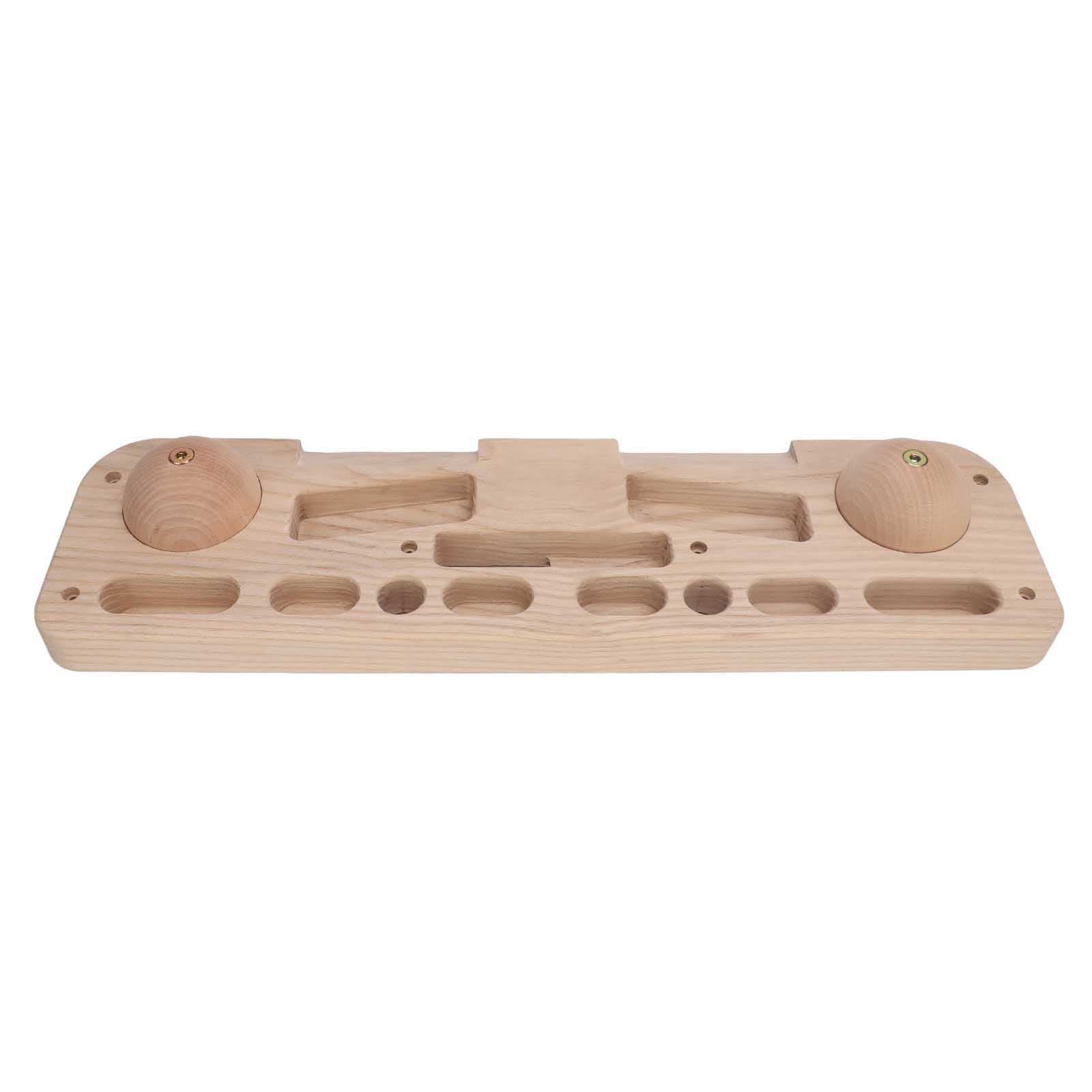 Wooden Hangboard Climbing Board Fingerboard Climbing Training Board for Building Core Strength and