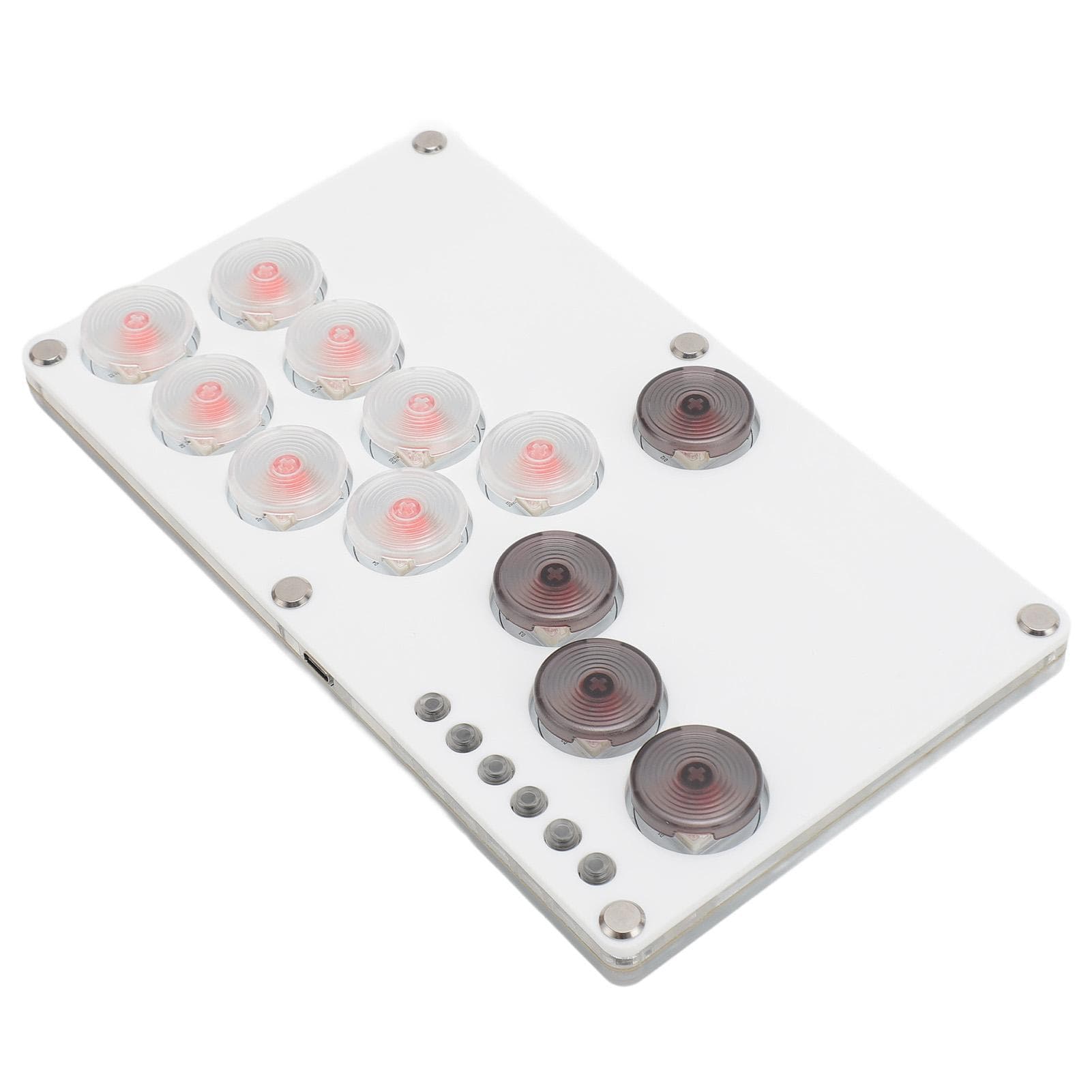 All Button Arcade Controller 12 Keys Arcade Fight Game Stick Keyboard for PS3 Support SOCD Hot Swap