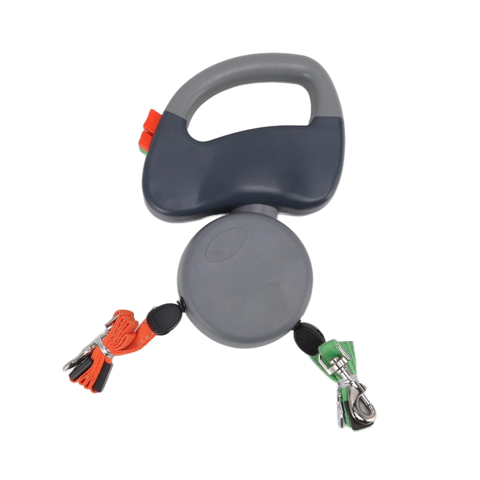3m Dual Leash Pet Retractable Automatic Winding Rope Dogs Walking Traction Leash (black) grey