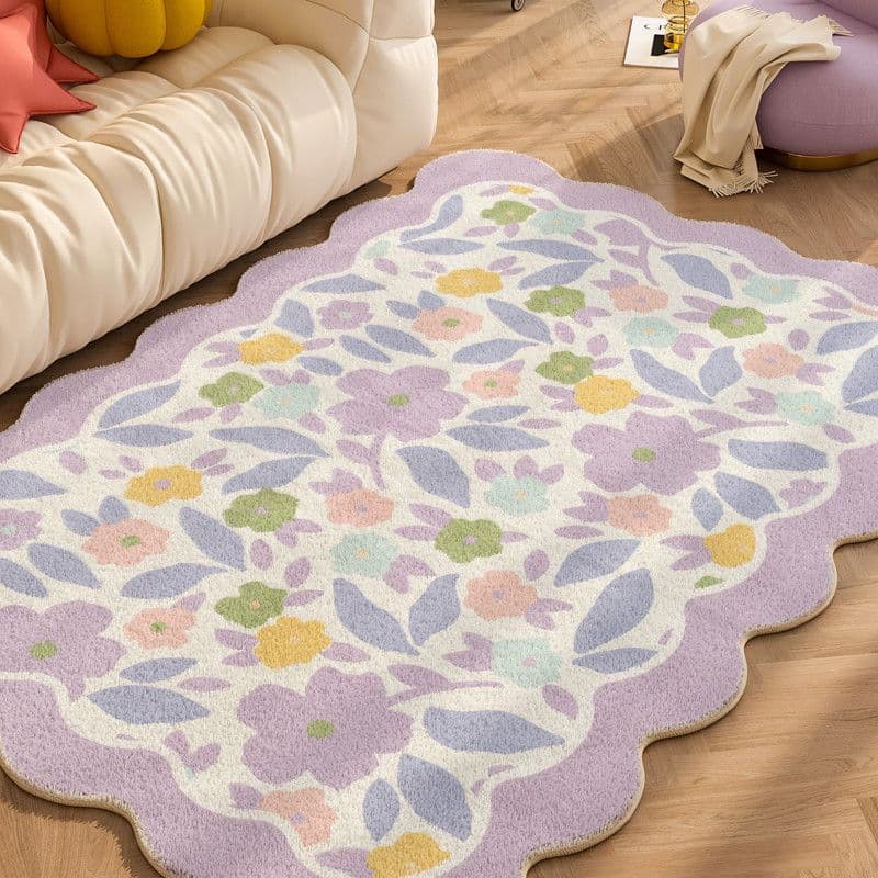 Home Living Room Sofa Carpet Tea Table Carpet Bedroom Floor Mat Bedside Carpet Irregular Foot Mat 140*200CM