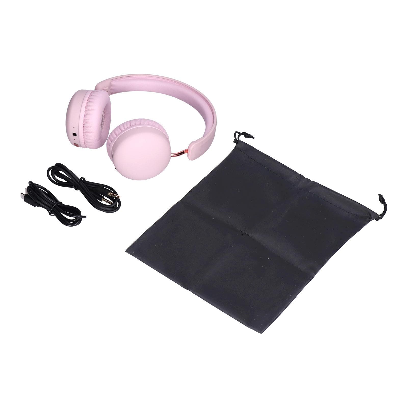Wireless Bluetooth Headphones Over Ear Foldable Deep Bass Wireless Headsets with Noise Cancelling pink