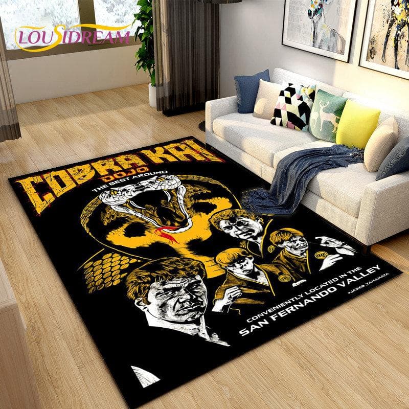 Cobra Kai Amanda TV Karate Area Rug Large,Carpet Rug for Living Room Bedroom Sofa Doormat Decoration,Kid Play Non-slip Floor Mat 80x120cm