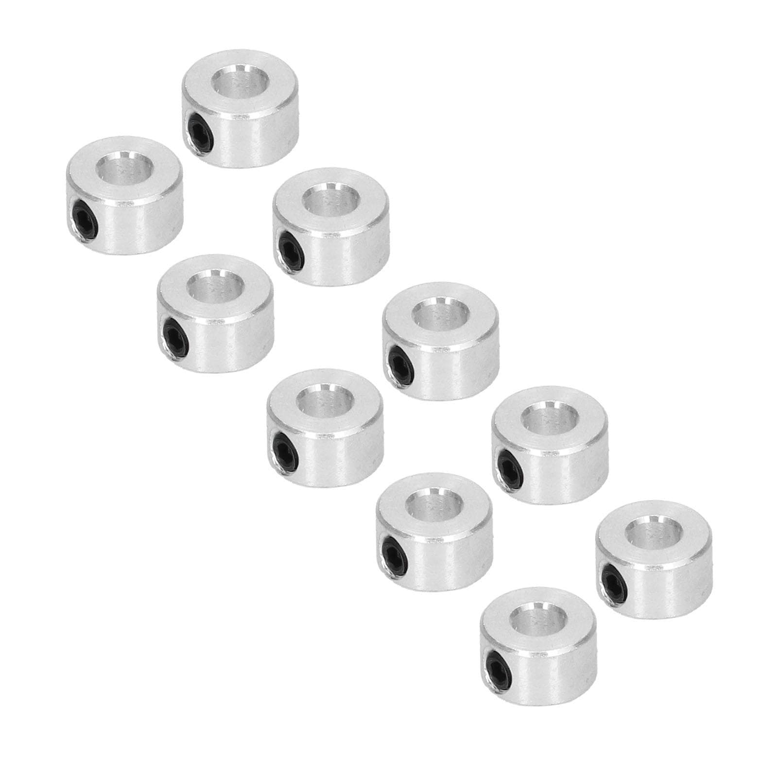 10Pcs Shaft Collars 6mm Steel High Strength Wearproof Stable Setscrew Shaft Collar for Intelligent