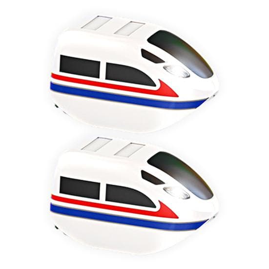 1/2Pcs Electric Train Toy Replacement USB Rechargeable Kids Simulation Locomotive Toy Toddlers Boys Girls Educational Track Train Head Toy 2pcs