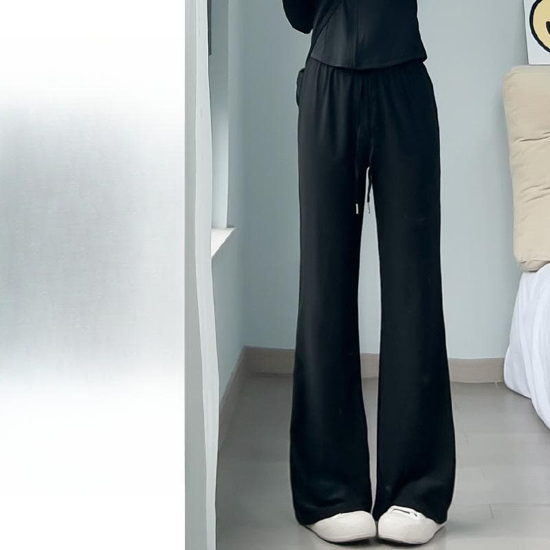 Sunscreen Flared Pants Women's Summer Thin New High-waisted Slim-fitting and Thin Slack Pants XL