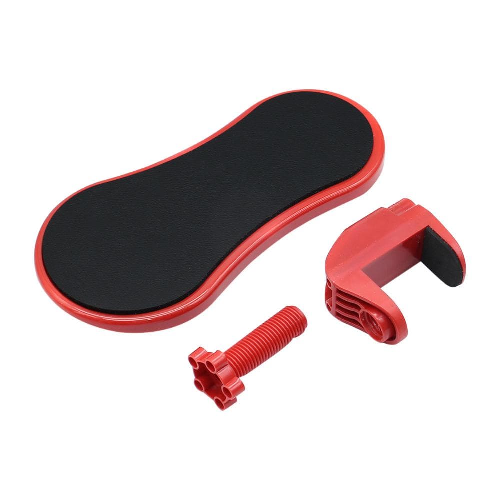 Computer Arm Rest For Desk Adjustable Ergonomic Wrist Rest Support For Keyboard Armrest Extender Rotating Mouse Pad Holder red