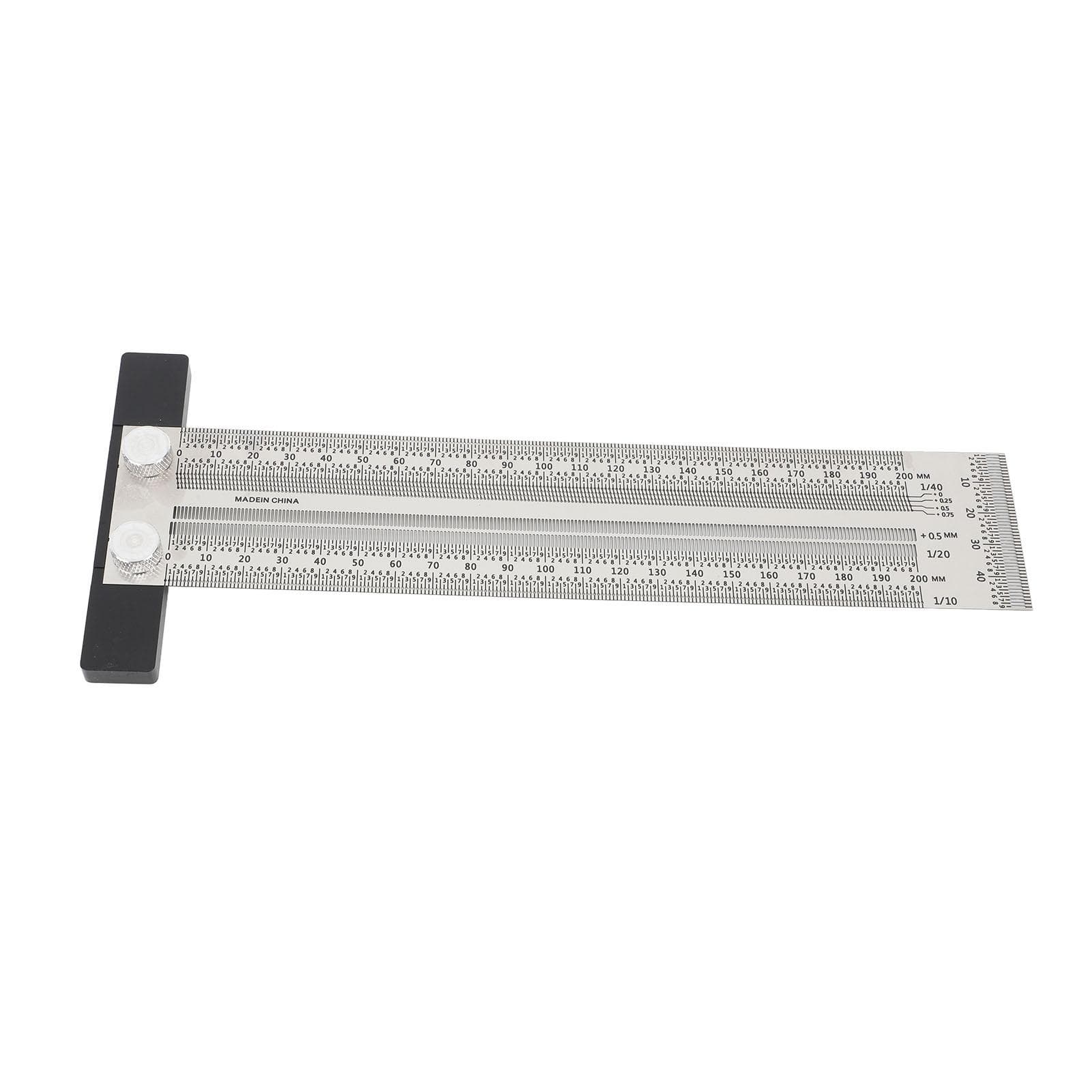 Ultra Accurate Marking T Ruler Stainless Steel Woodworking Scribing T Ruler High Accuracy Carpenter 200mm/7.87in