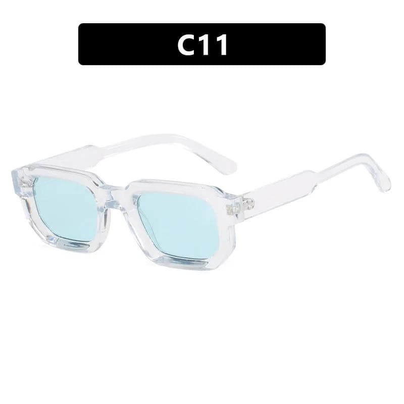 Fashion Square Sunglasses for Men Women Vintage Designer UV400 Protection Travel Shades Eyewear Brand New 1PC