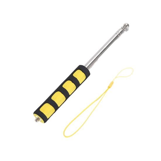 140/200cm Lightweight Handheld Flagpole Comfortable Grip Sturdy Stainless Steel Telescopic Flag Pole 140cm yellow