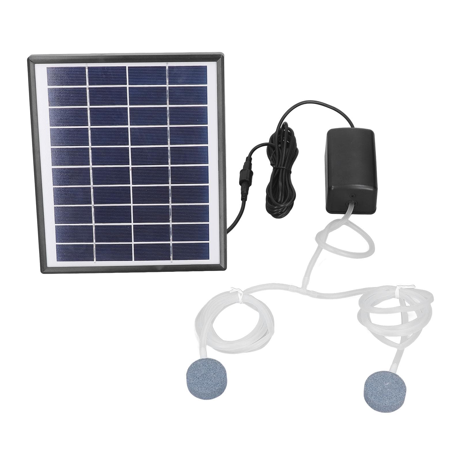 10V 6W DC Micro Solar Pond Pump Adjustable Solar Panel Fountain Air Pump Kit with Bubble Stone