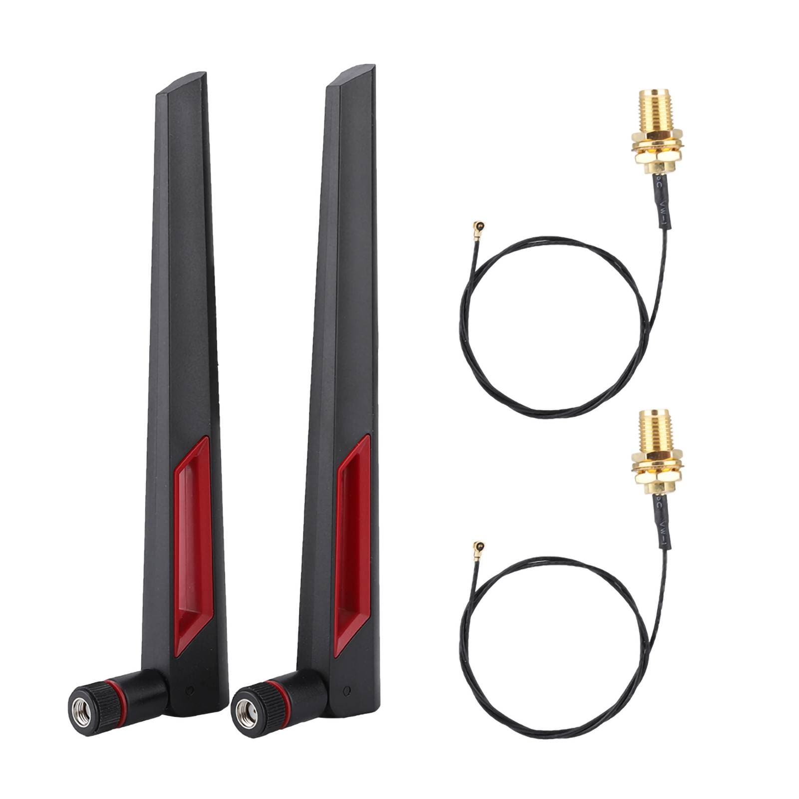 2PCS M.2NGFF Wireless Network Card Connect Cable 2*8DBi AC688 Network Antenna