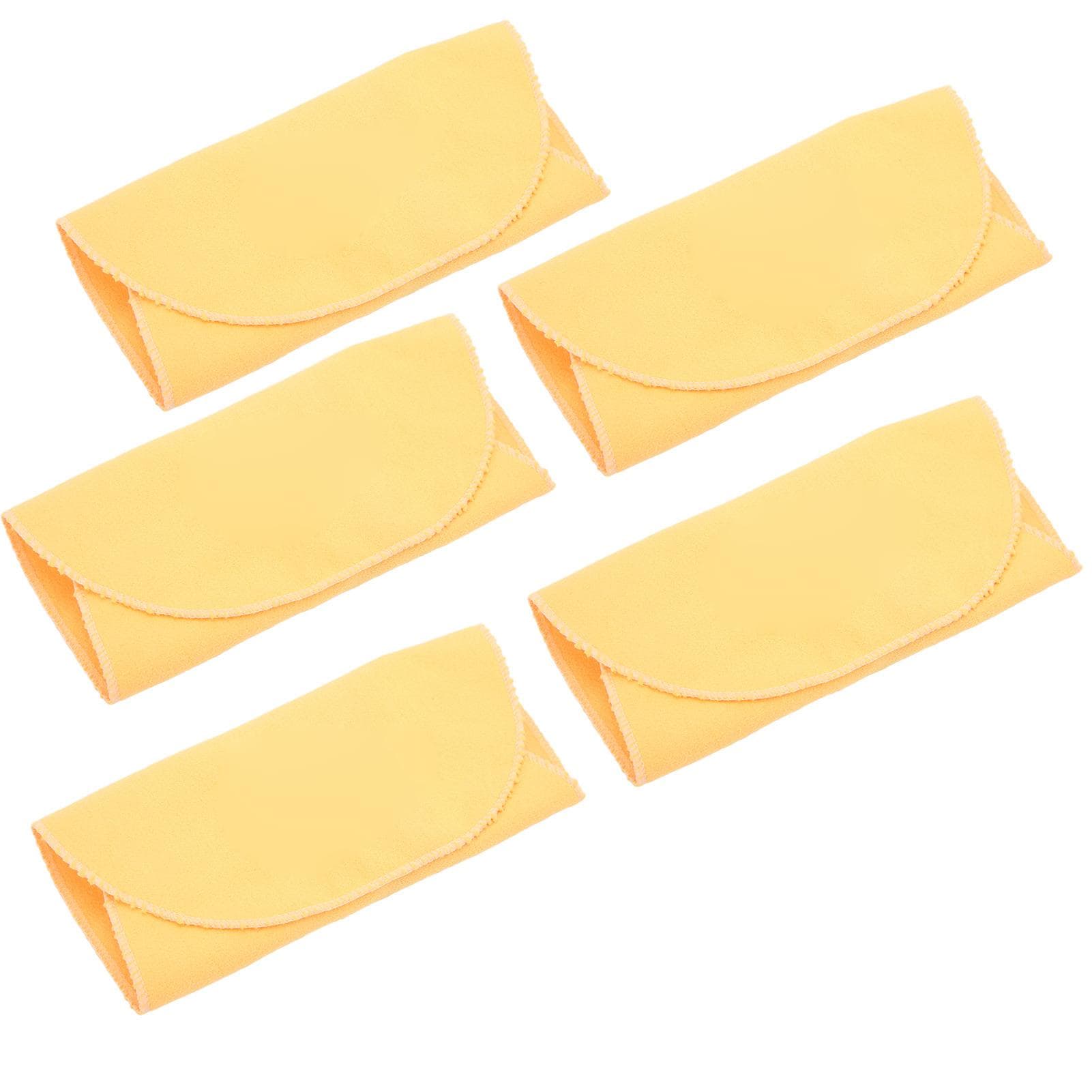 5Pcs Cleaning Cloth Swab Good Water Absorption Washable Repeated Use Soft Flute Cleaning Kit for