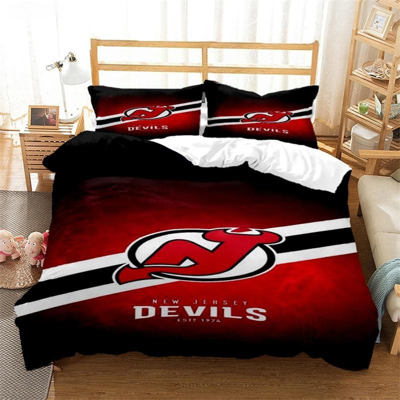 Fashion Casal Ice Hockey All Season Duvet Cover Set with Pillowcase Home Textile Twin Full Queen King Children's Gift 200X200cm-3pcs