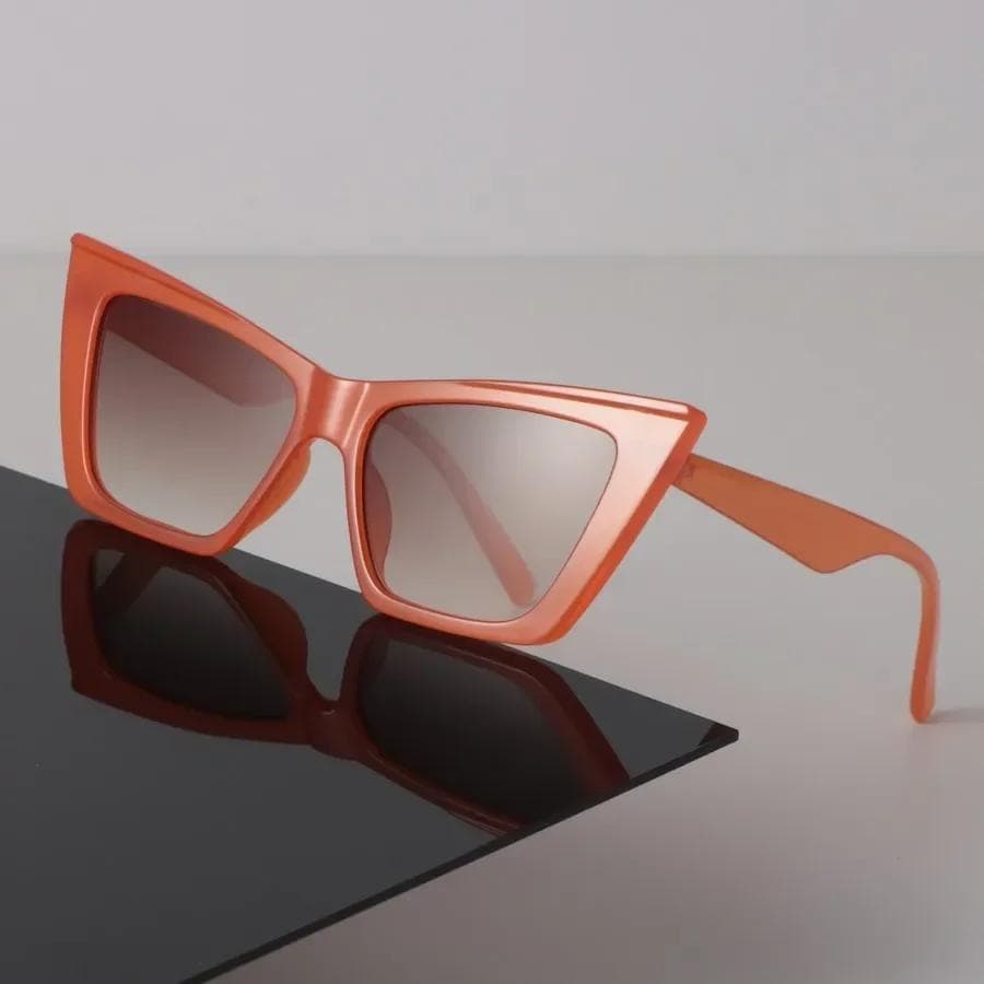 Vintage Cat Eye Sunglasses Women Men Designer Brand Mirror Cool Candy Colors Sun Glasses Oculos De Sol Unisex Fashion Other