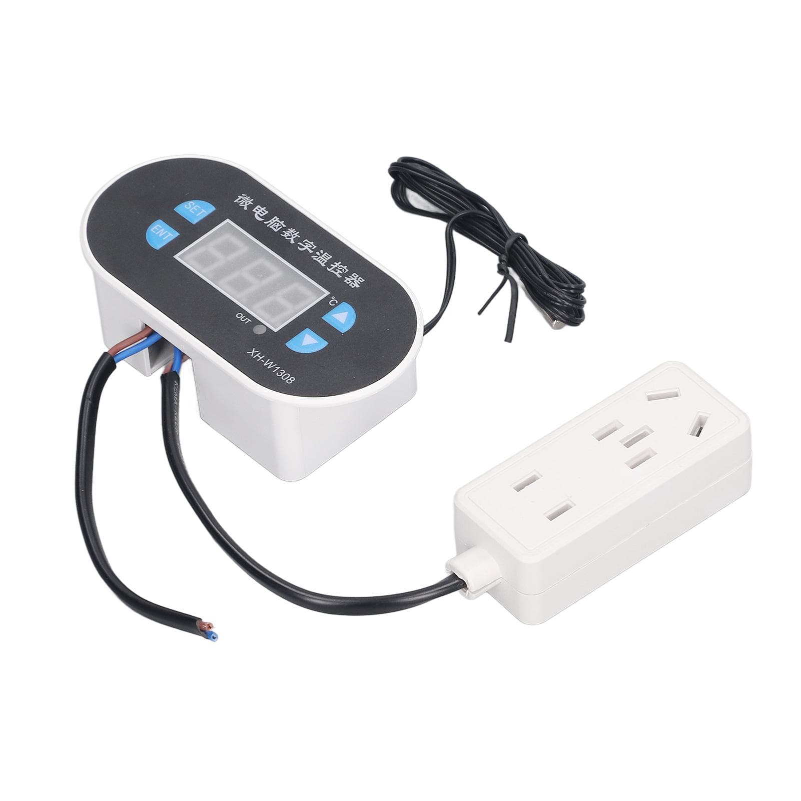 Digital Temperature Controller LED Heating Cooling Thermostat Control Switch with Waterproof Probe